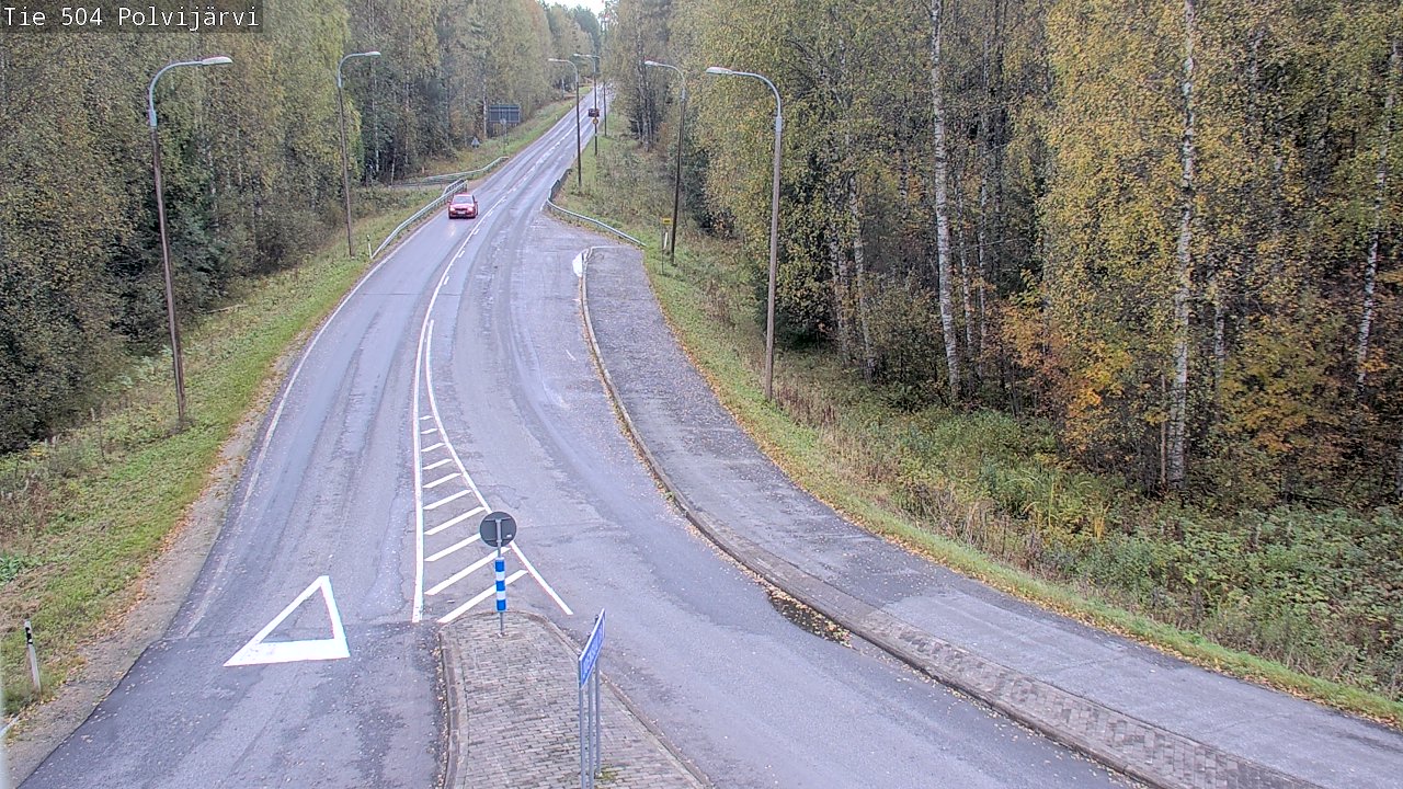 Weather Camera Image Väg 504 Polvijärvi, Polvijärvi, Pohjois-Karjala