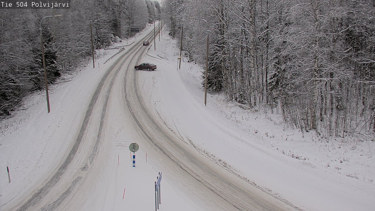 Weather Camera Image Road 504 Polvijärvi, Polvijärvi, Pohjois-Karjala