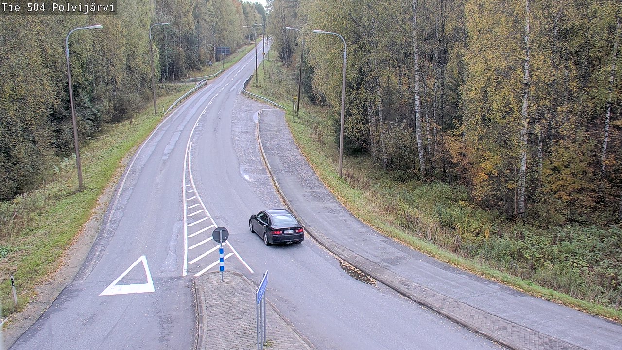 Weather Camera Image Väg 504 Polvijärvi, Polvijärvi, Pohjois-Karjala