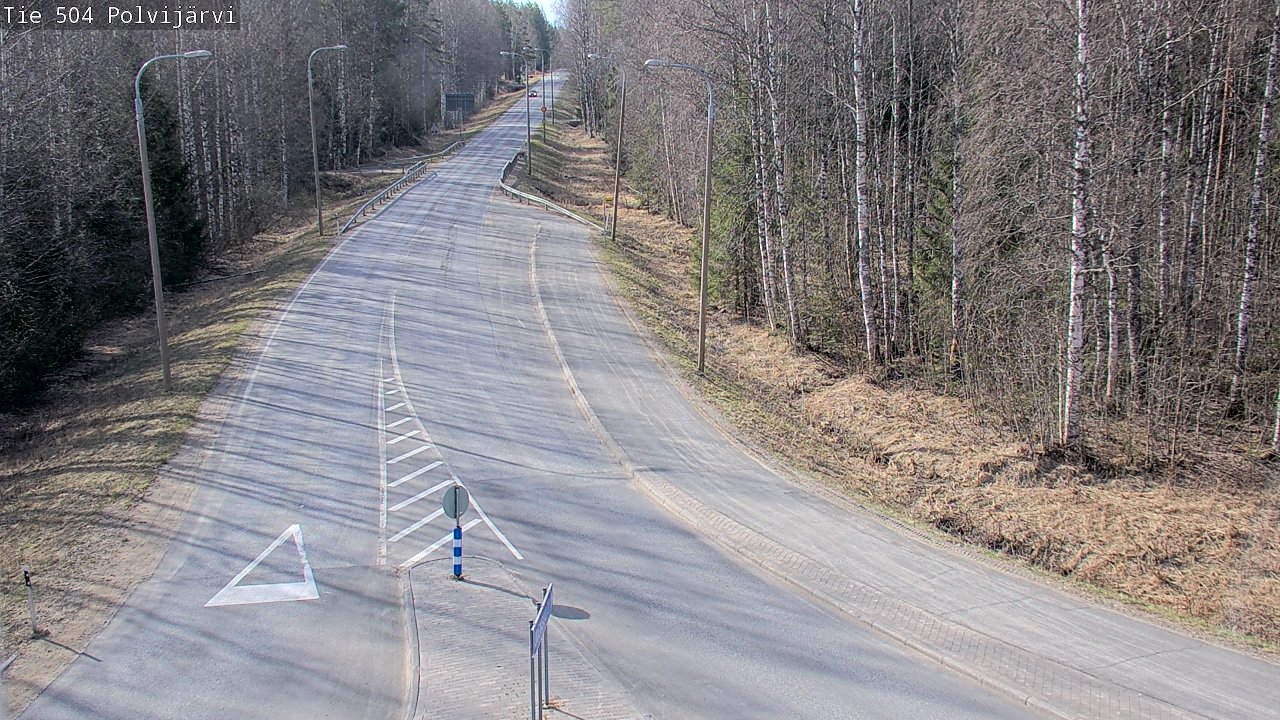 Weather Camera Image Väg 504 Polvijärvi, Polvijärvi, Pohjois-Karjala
