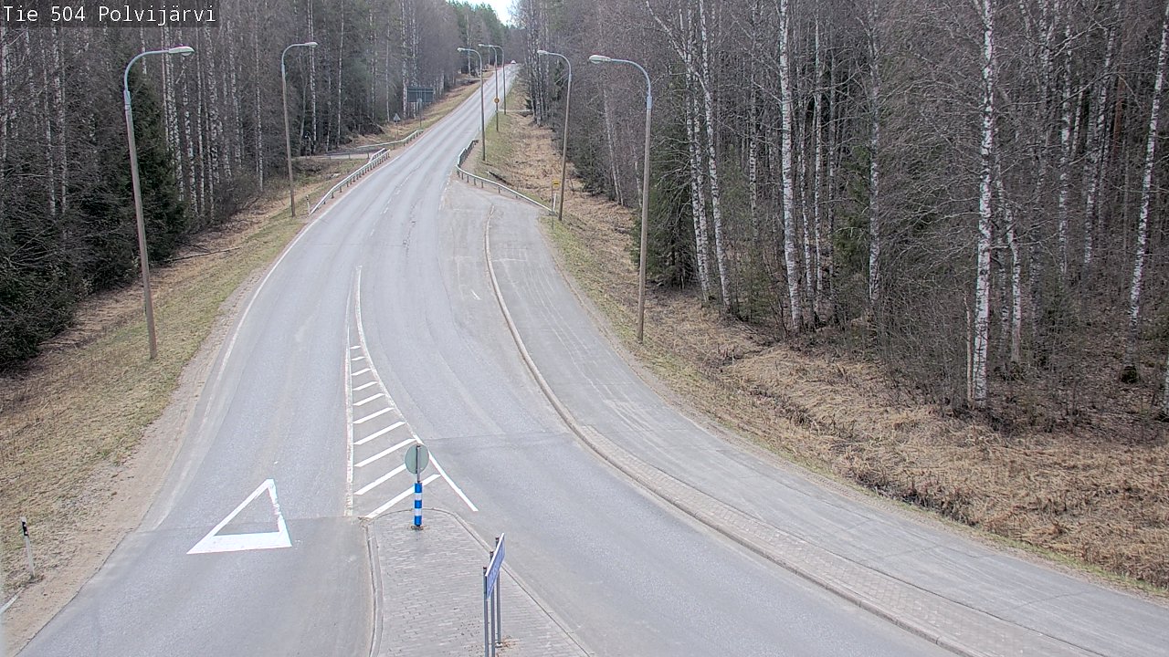 Weather Camera Image Väg 504 Polvijärvi, Polvijärvi, Pohjois-Karjala