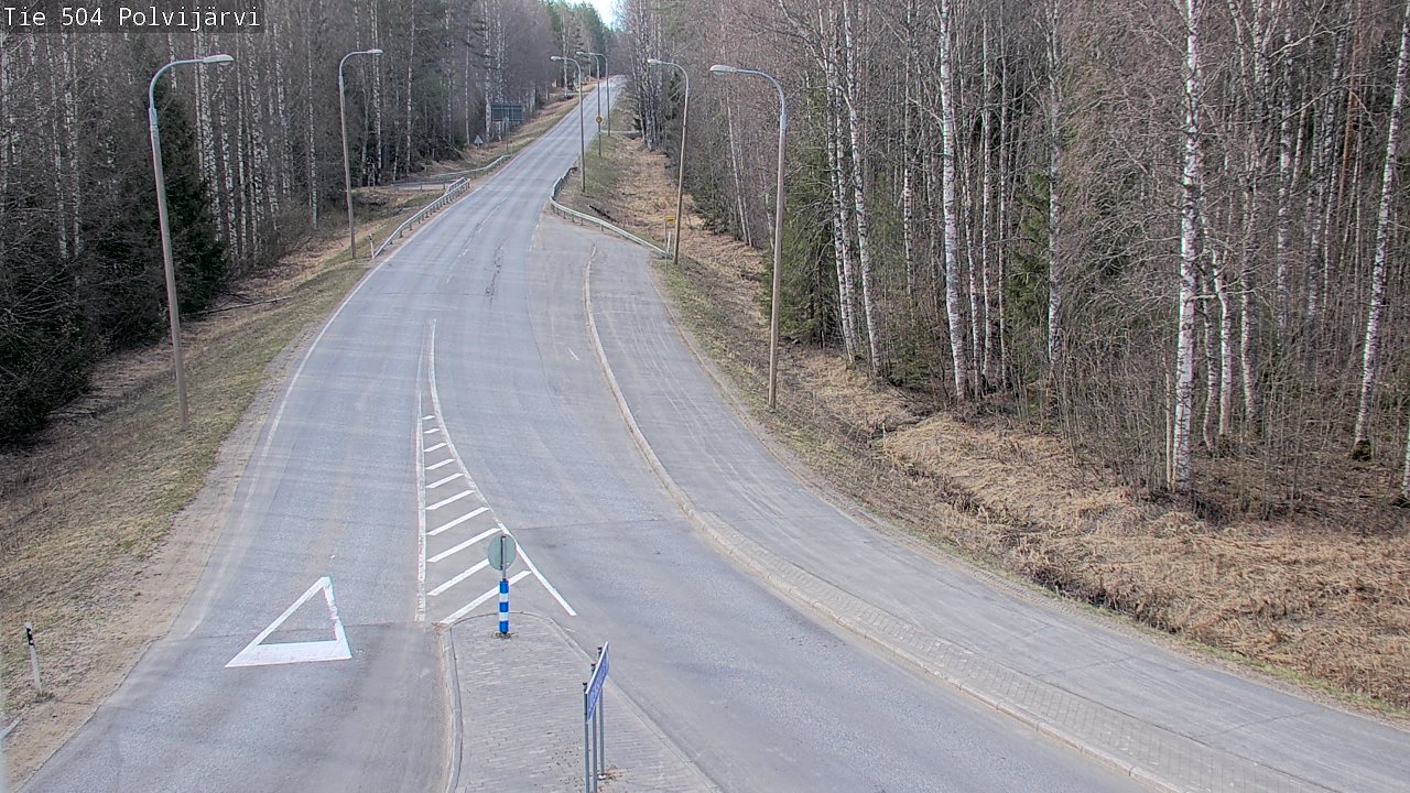 Weather Camera Image Väg 504 Polvijärvi, Polvijärvi, Pohjois-Karjala