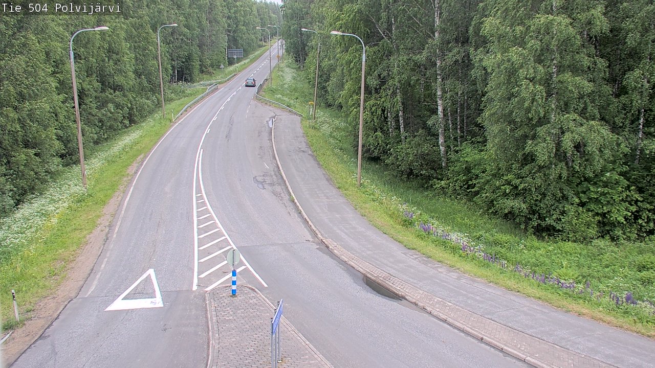 Weather Camera Image Road 504 Polvijärvi, Polvijärvi, Pohjois-Karjala