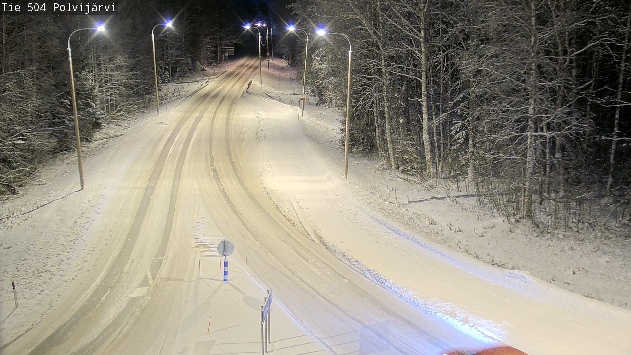 Weather Camera Image Road 504 Polvijärvi, Polvijärvi, Pohjois-Karjala