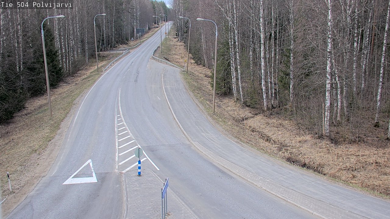 Weather Camera Image Väg 504 Polvijärvi, Polvijärvi, Pohjois-Karjala