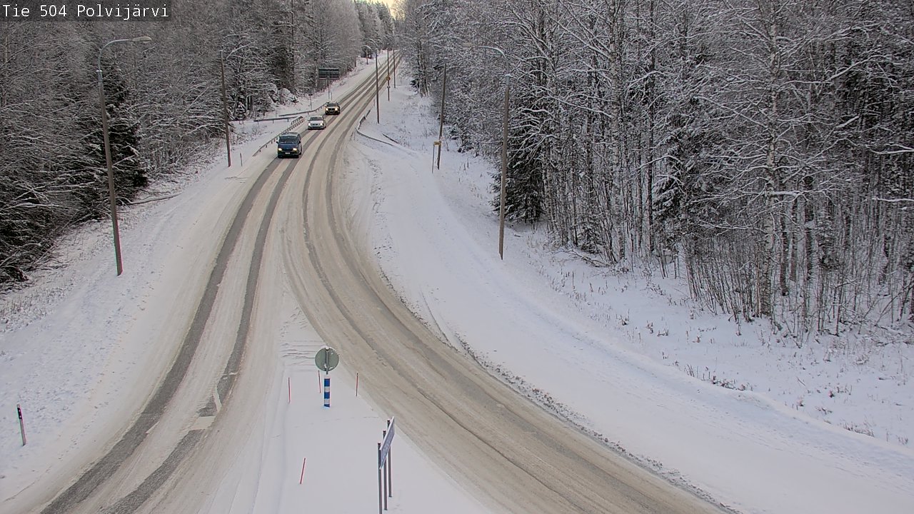 Weather Camera Image Road 504 Polvijärvi, Polvijärvi, Pohjois-Karjala
