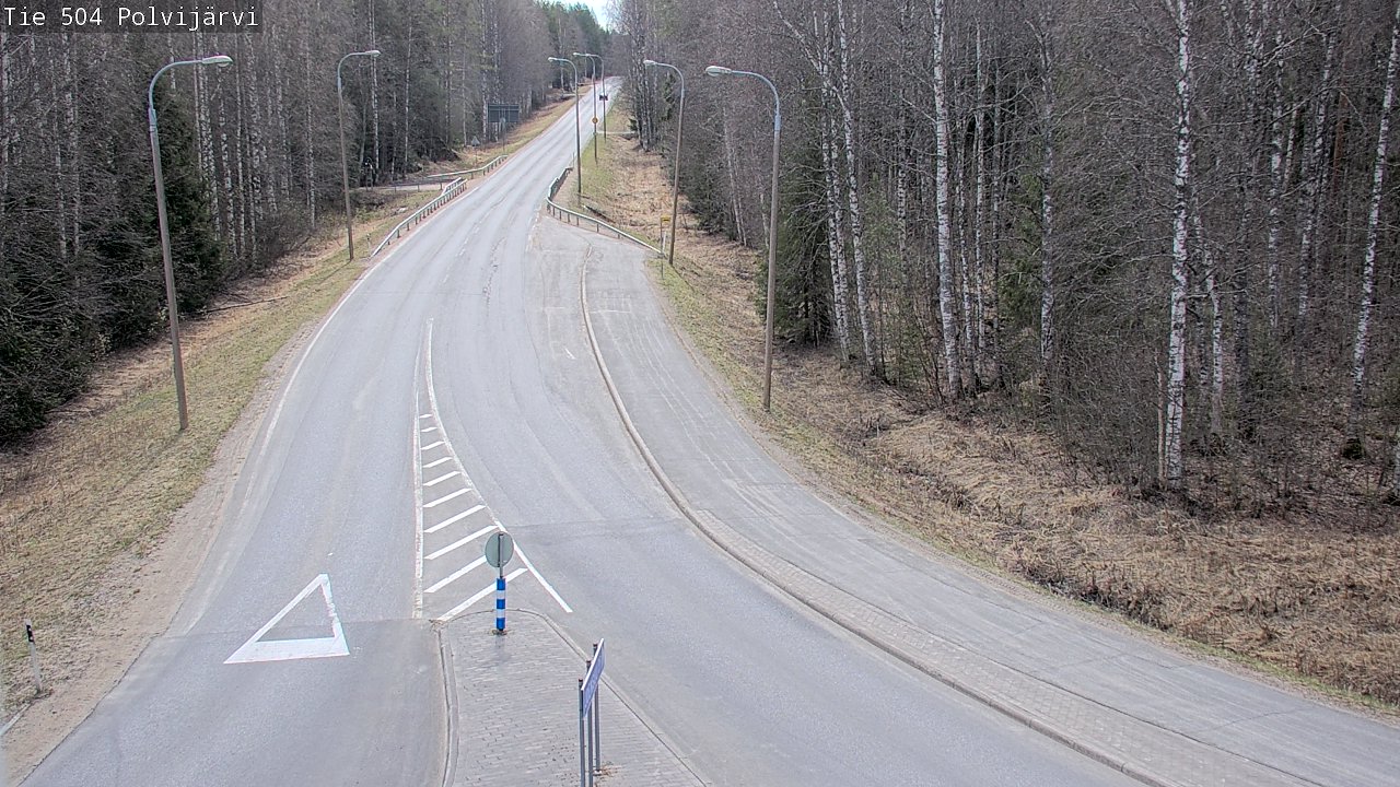 Weather Camera Image Väg 504 Polvijärvi, Polvijärvi, Pohjois-Karjala