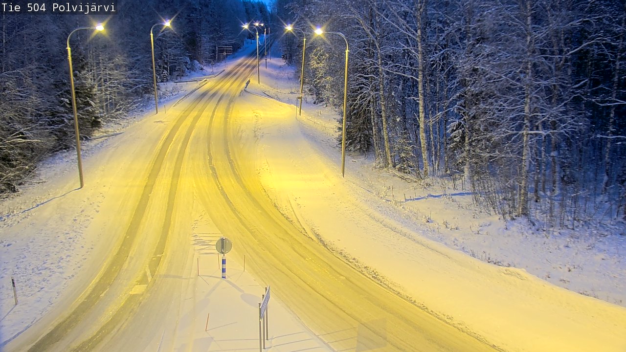 Weather Camera Image Road 504 Polvijärvi, Polvijärvi, Pohjois-Karjala
