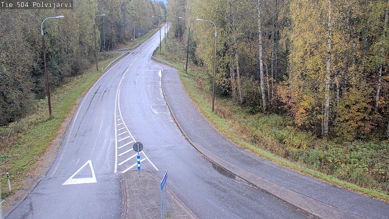 Weather Camera Image Väg 504 Polvijärvi, Polvijärvi, Pohjois-Karjala