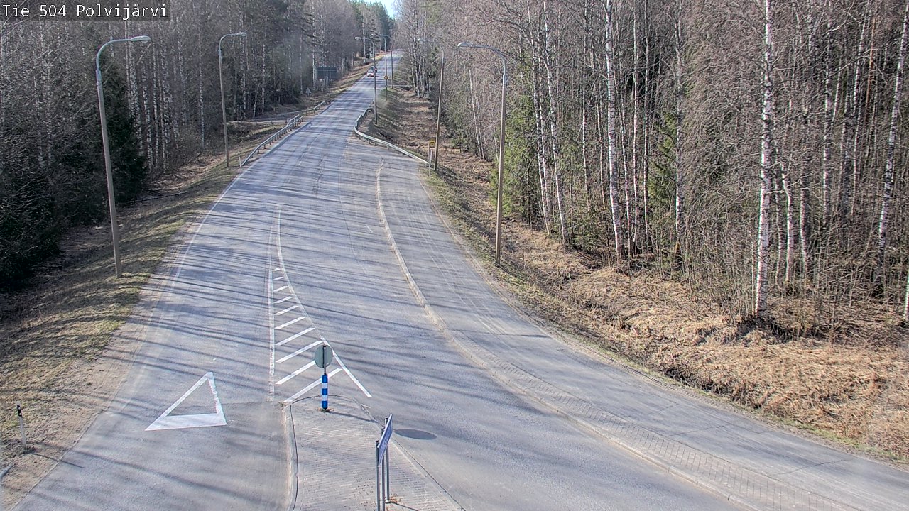 Weather Camera Image Väg 504 Polvijärvi, Polvijärvi, Pohjois-Karjala