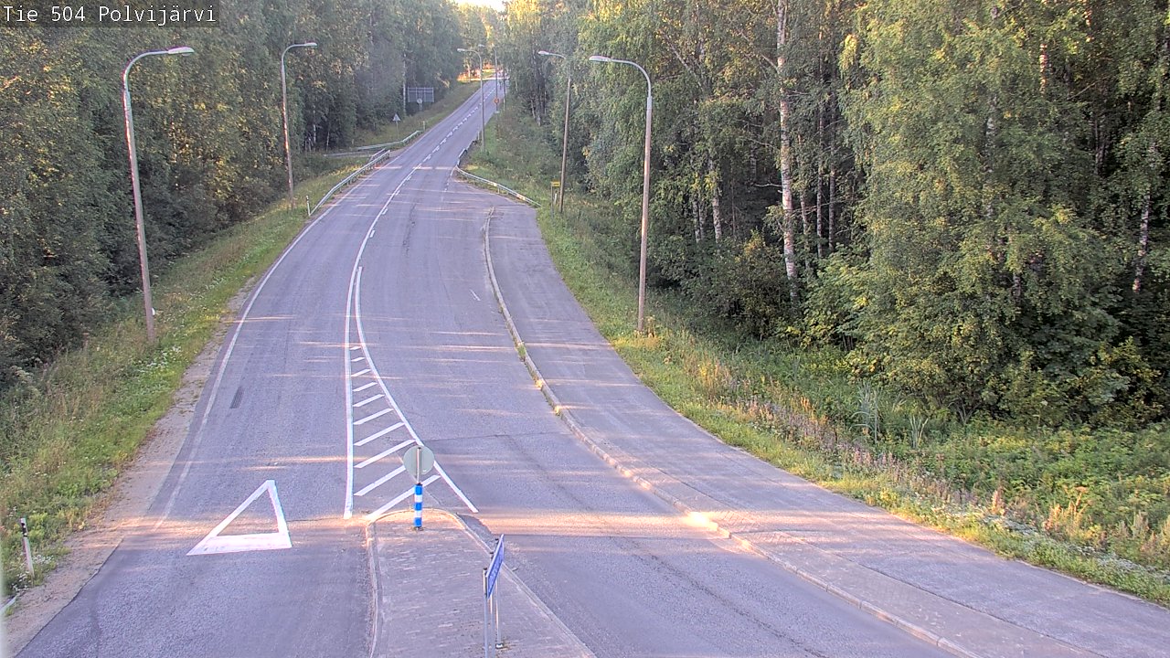 Weather Camera Image Road 504 Polvijärvi, Polvijärvi, Pohjois-Karjala