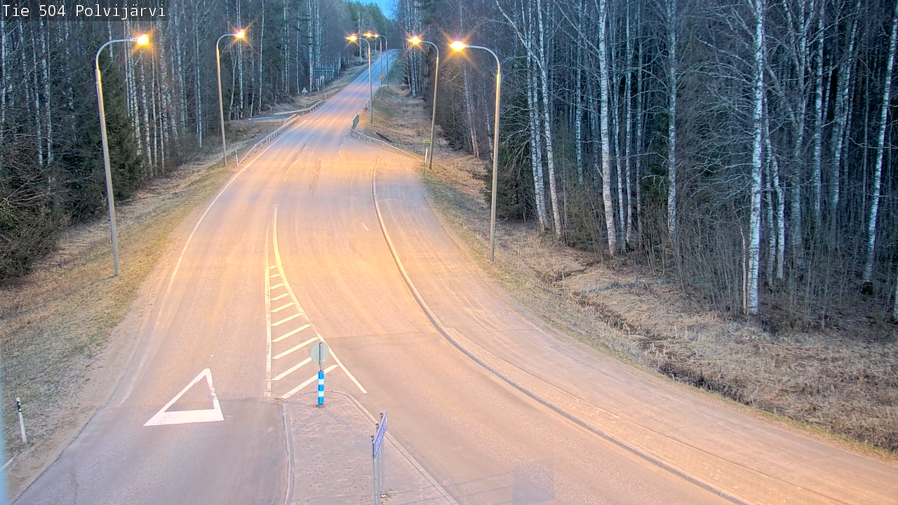 Weather Camera Image Väg 504 Polvijärvi, Polvijärvi, Pohjois-Karjala