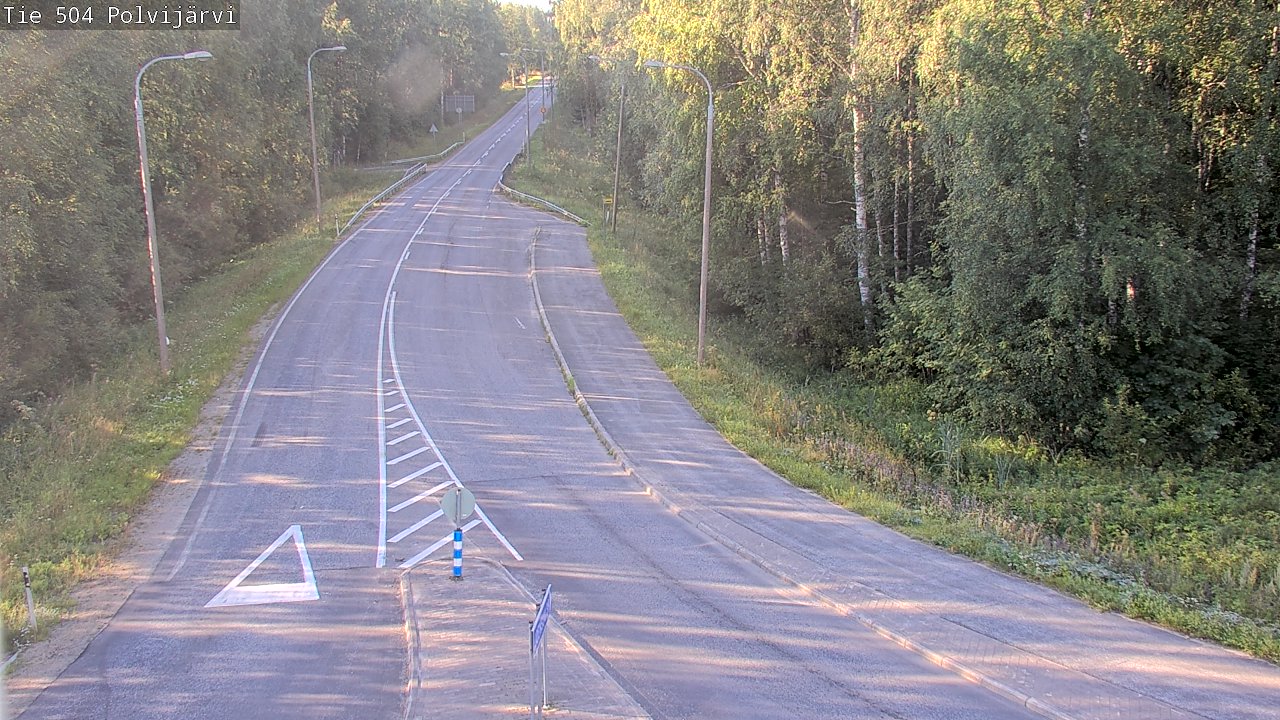 Weather Camera Image Road 504 Polvijärvi, Polvijärvi, Pohjois-Karjala