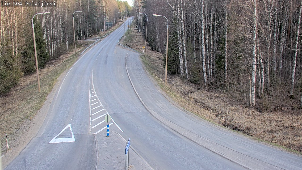 Weather Camera Image Väg 504 Polvijärvi, Polvijärvi, Pohjois-Karjala