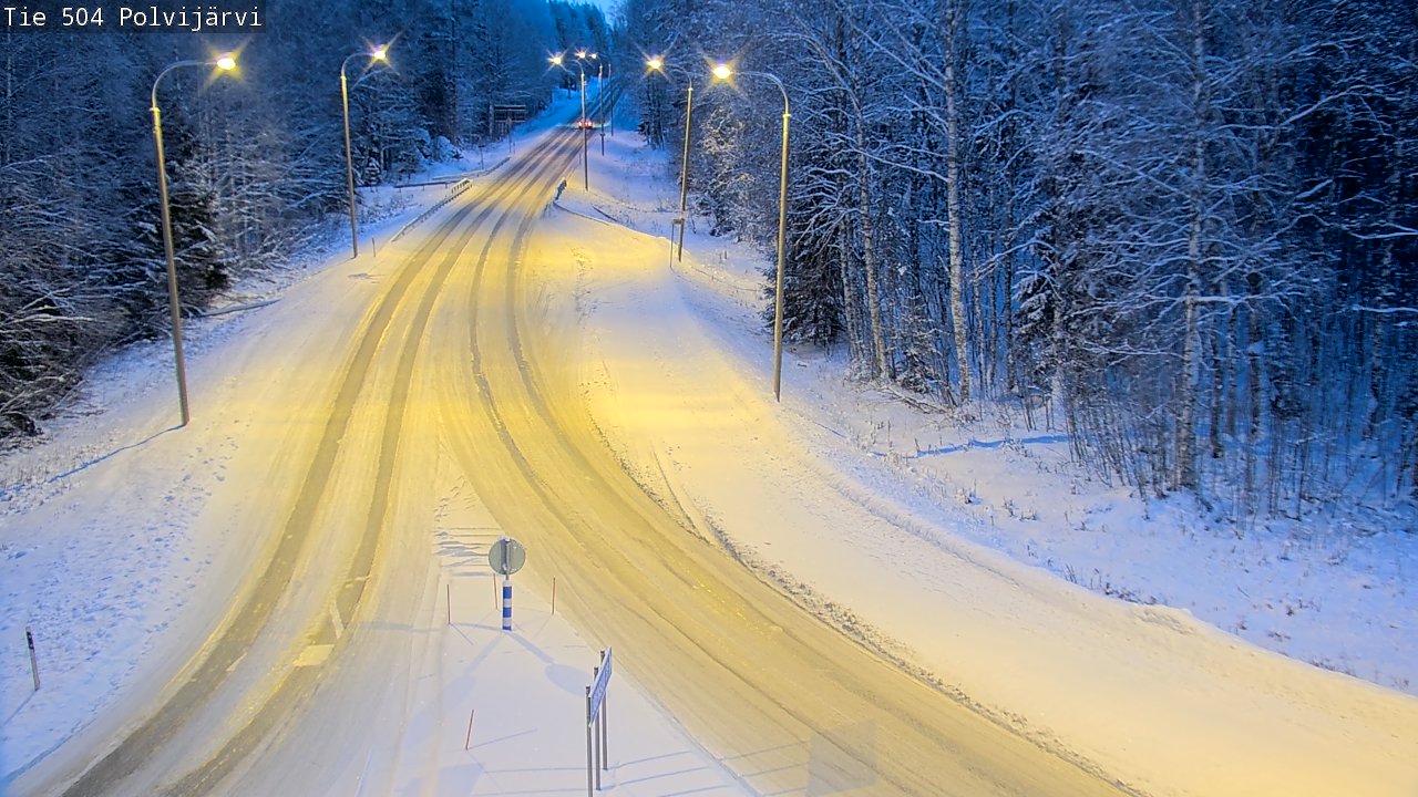 Weather Camera Image Road 504 Polvijärvi, Polvijärvi, Pohjois-Karjala