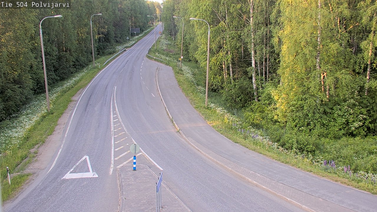 Weather Camera Image Road 504 Polvijärvi, Polvijärvi, Pohjois-Karjala