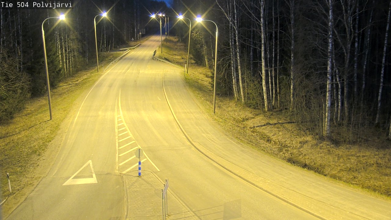 Weather Camera Image Väg 504 Polvijärvi, Polvijärvi, Pohjois-Karjala