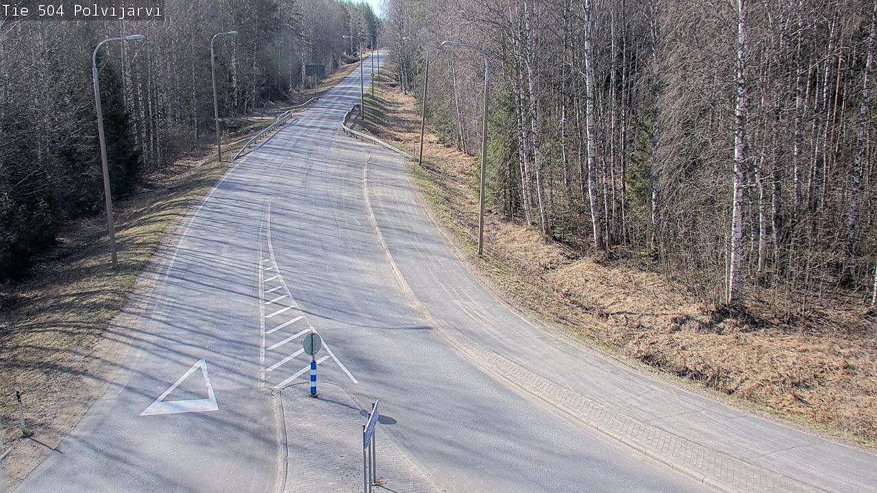 Weather Camera Image Väg 504 Polvijärvi, Polvijärvi, Pohjois-Karjala