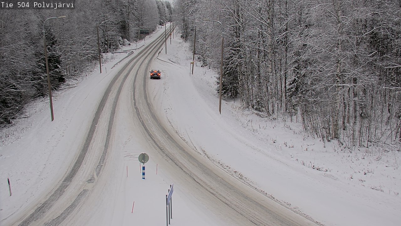 Weather Camera Image Road 504 Polvijärvi, Polvijärvi, Pohjois-Karjala