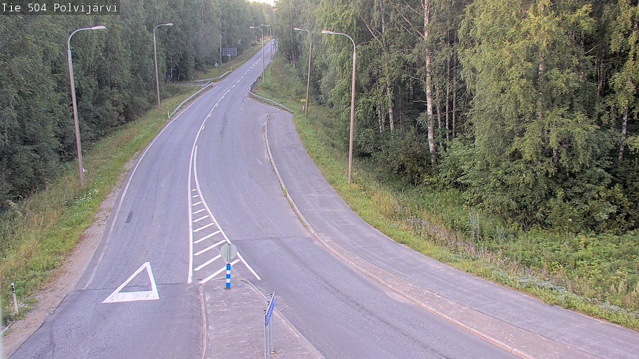 Weather Camera Image Road 504 Polvijärvi, Polvijärvi, Pohjois-Karjala
