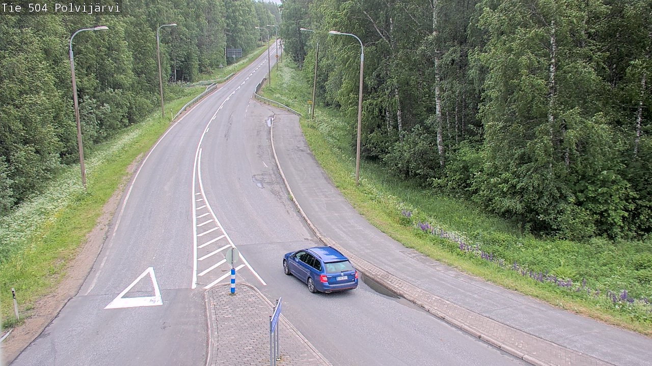 Weather Camera Image Road 504 Polvijärvi, Polvijärvi, Pohjois-Karjala
