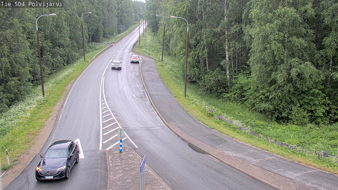 Weather Camera Image Väg 504 Polvijärvi, Polvijärvi, Pohjois-Karjala