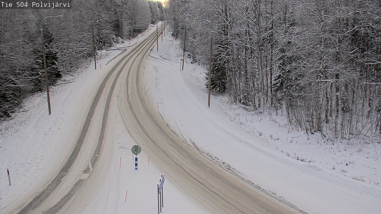 Weather Camera Image Road 504 Polvijärvi, Polvijärvi, Pohjois-Karjala