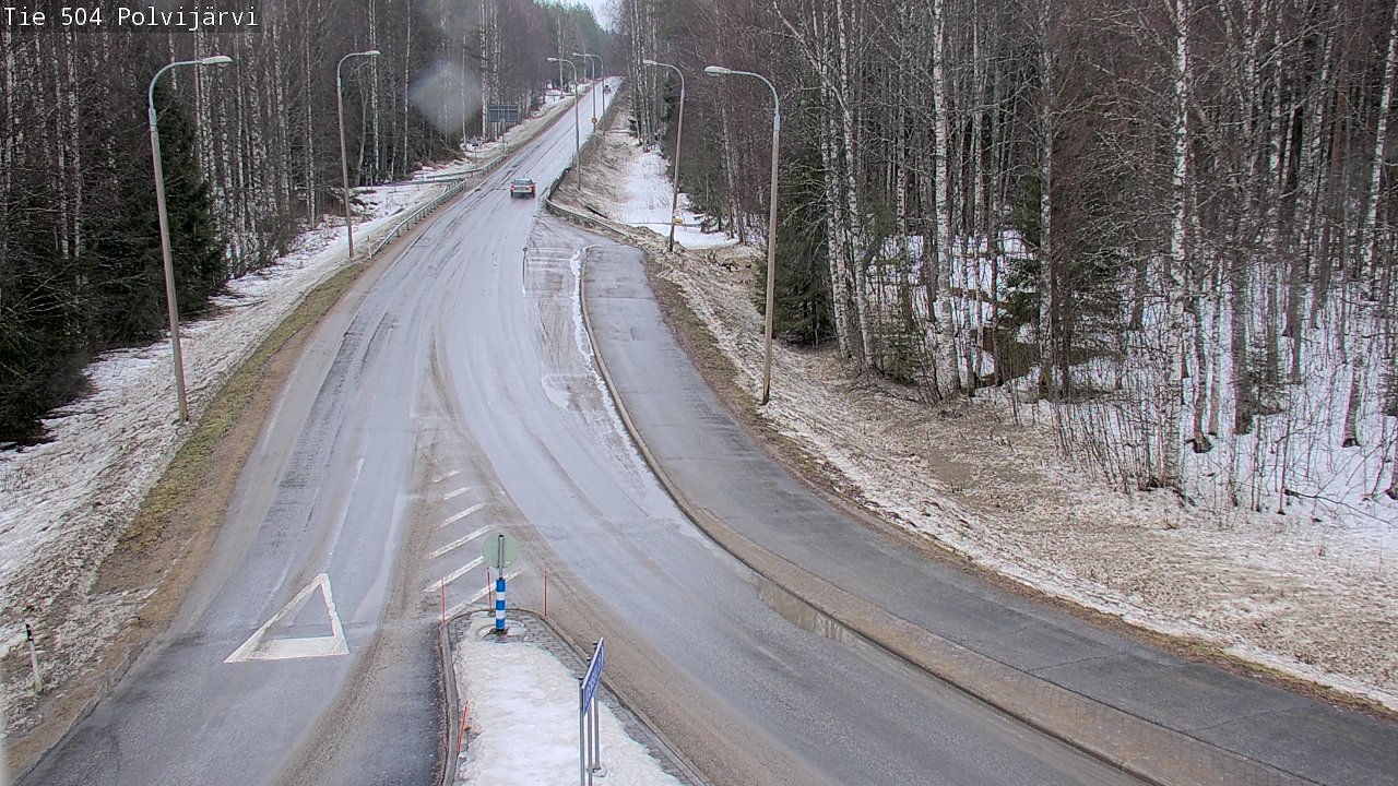 Weather Camera Image Road 504 Polvijärvi, Polvijärvi, Pohjois-Karjala