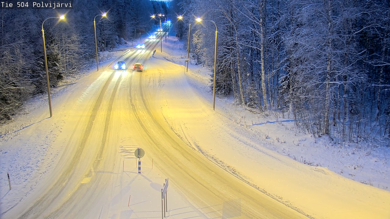 Kelikamerat Kuva Tie 504 Polvijärvi, Polvijärvi, Pohjois-Karjala