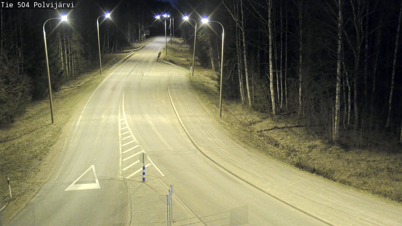 Weather Camera Image Road 504 Polvijärvi, Polvijärvi, Pohjois-Karjala