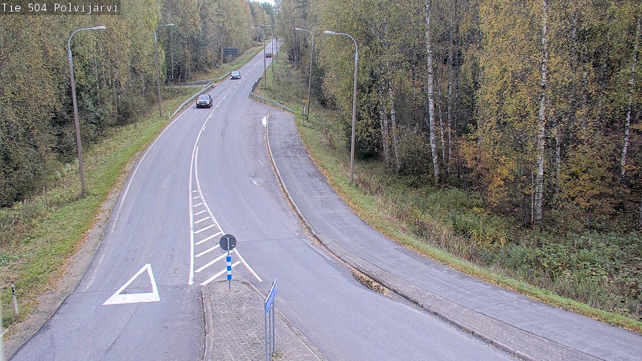 Weather Camera Image Väg 504 Polvijärvi, Polvijärvi, Pohjois-Karjala