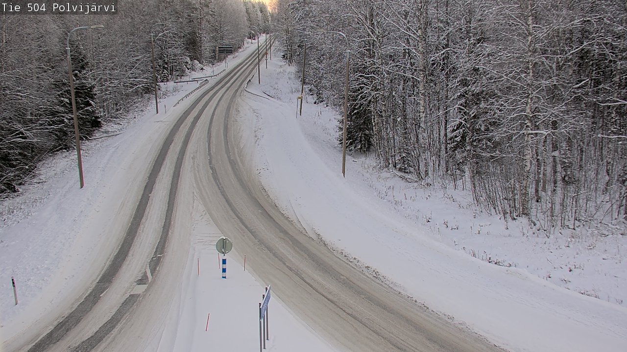 Weather Camera Image Road 504 Polvijärvi, Polvijärvi, Pohjois-Karjala