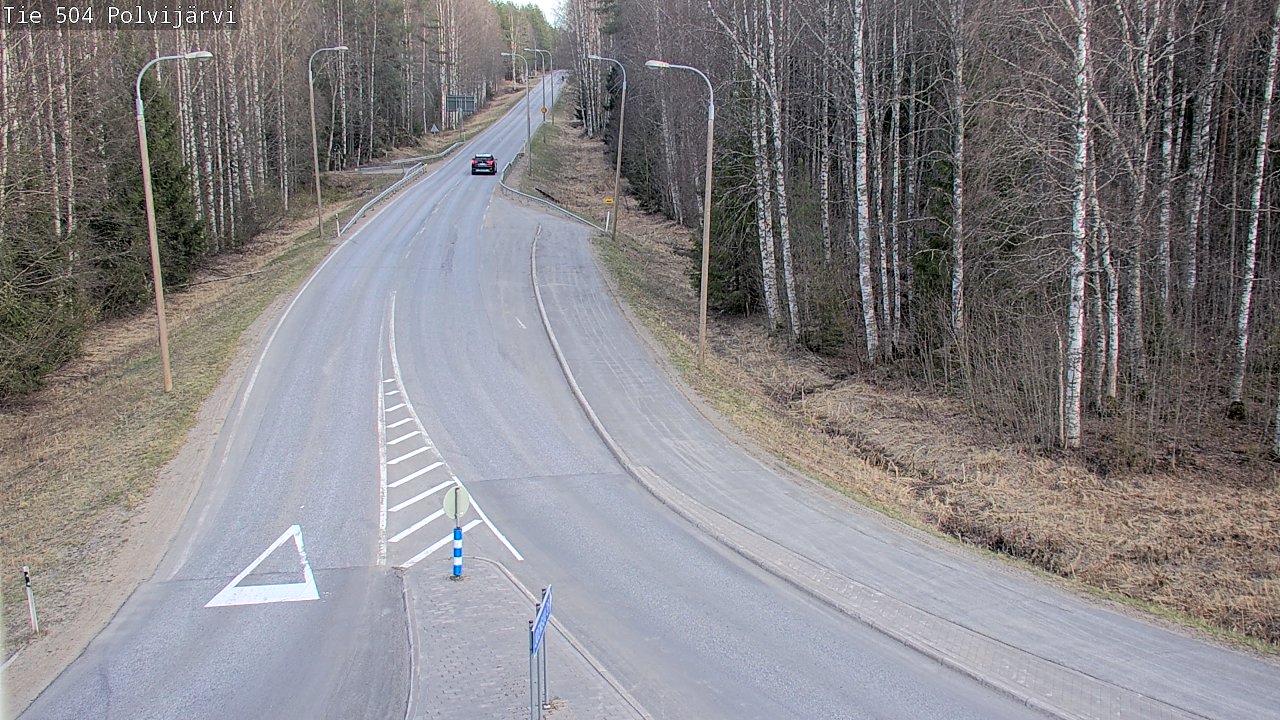 Weather Camera Image Väg 504 Polvijärvi, Polvijärvi, Pohjois-Karjala