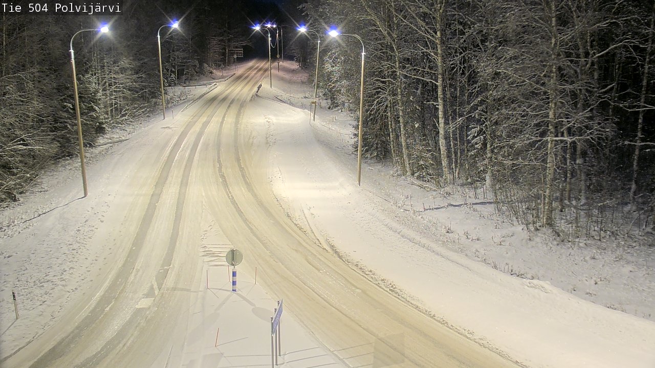 Weather Camera Image Road 504 Polvijärvi, Polvijärvi, Pohjois-Karjala