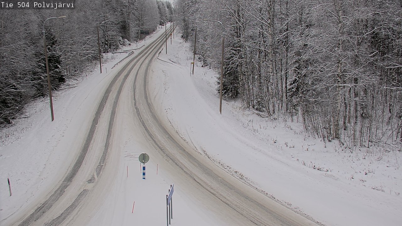 Weather Camera Image Road 504 Polvijärvi, Polvijärvi, Pohjois-Karjala