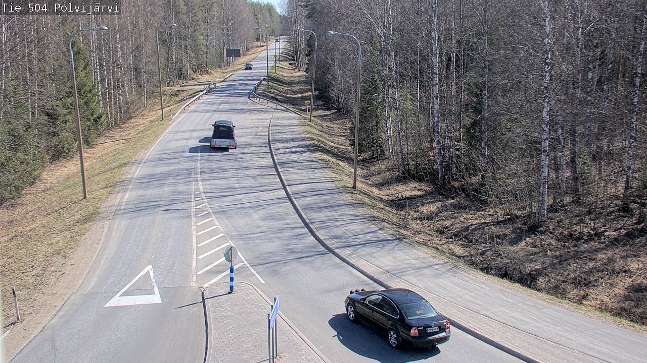 Weather Camera Image Väg 504 Polvijärvi, Polvijärvi, Pohjois-Karjala
