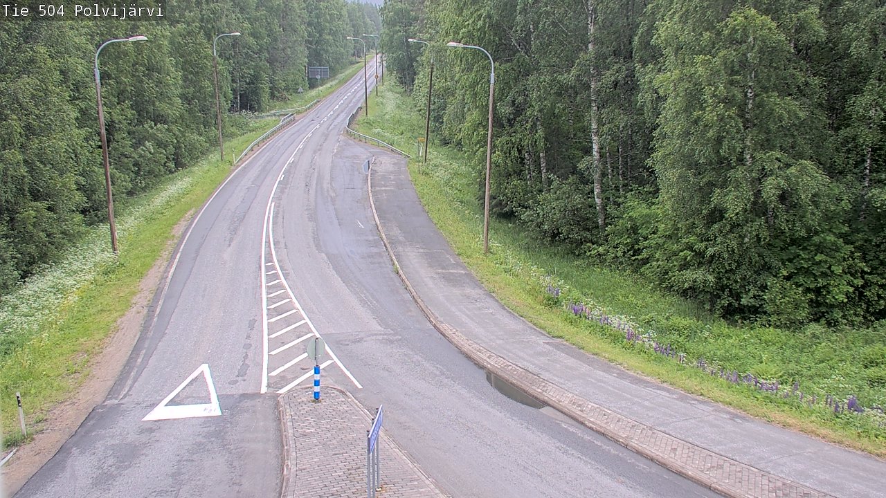 Weather Camera Image Road 504 Polvijärvi, Polvijärvi, Pohjois-Karjala
