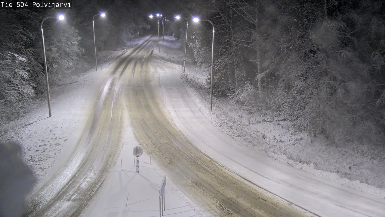 Weather Camera Image Väg 504 Polvijärvi, Polvijärvi, Pohjois-Karjala