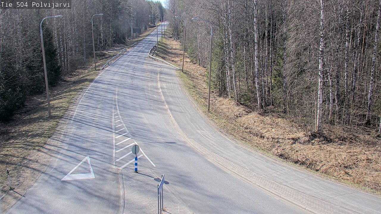 Weather Camera Image Väg 504 Polvijärvi, Polvijärvi, Pohjois-Karjala