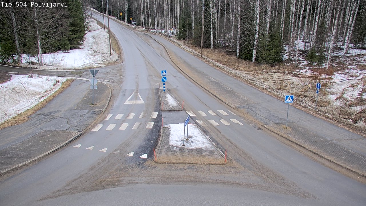 Weather Camera Image Road 504 Polvijärvi, Polvijärvi, Pohjois-Karjala