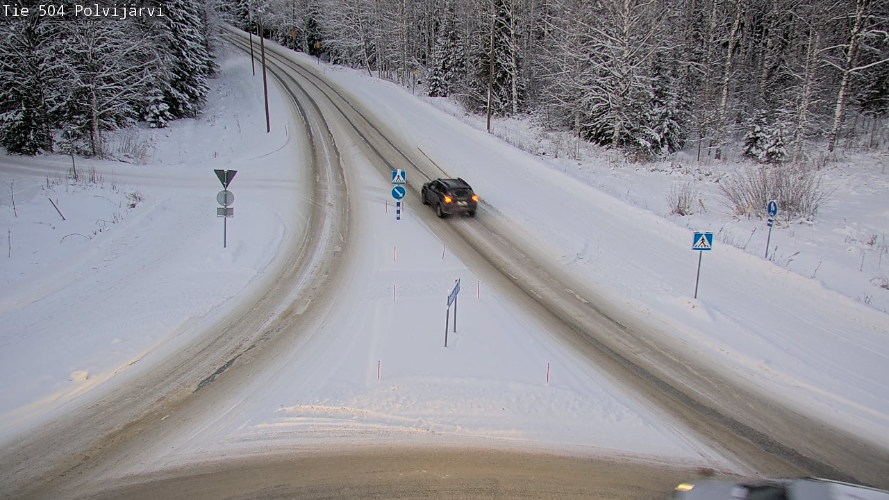 Weather Camera Image Road 504 Polvijärvi, Polvijärvi, Pohjois-Karjala