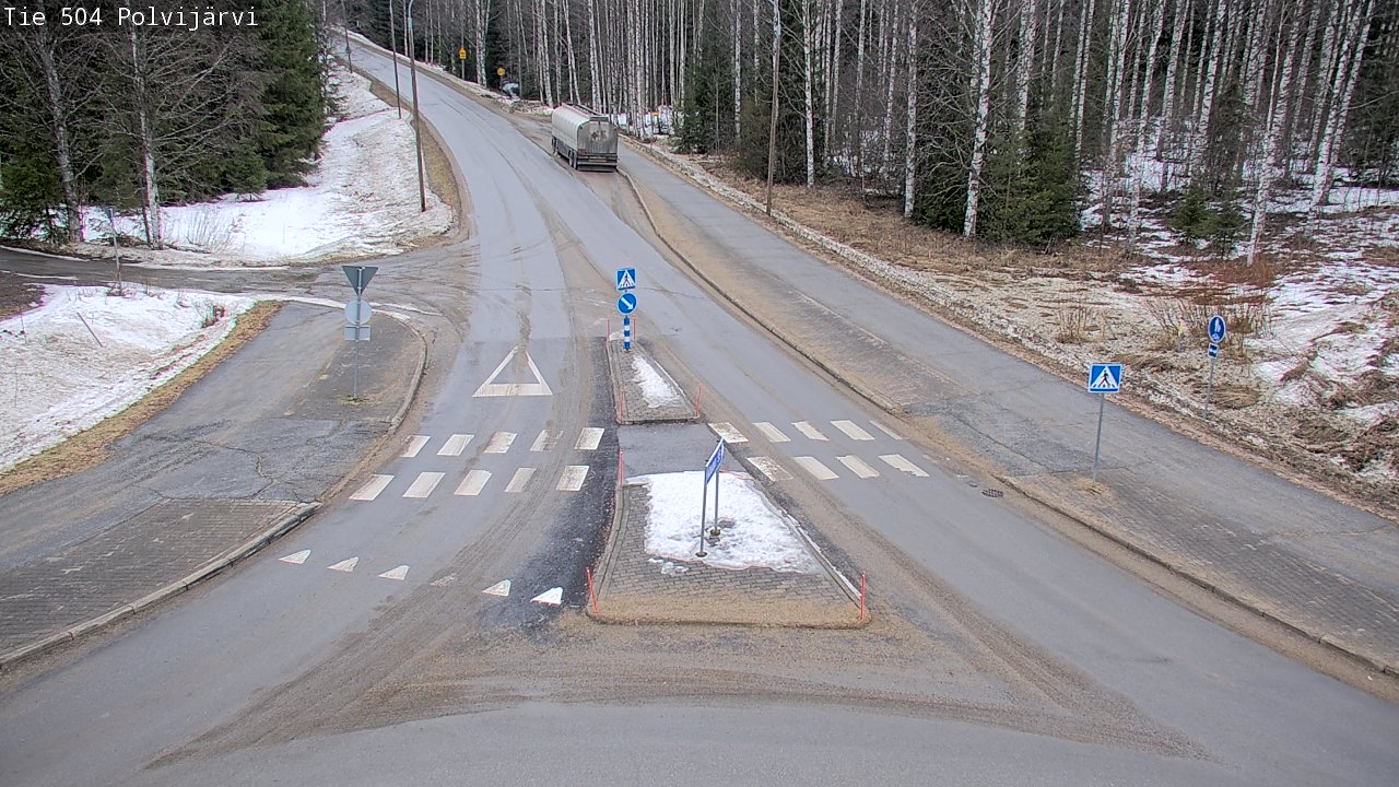 Weather Camera Image Road 504 Polvijärvi, Polvijärvi, Pohjois-Karjala