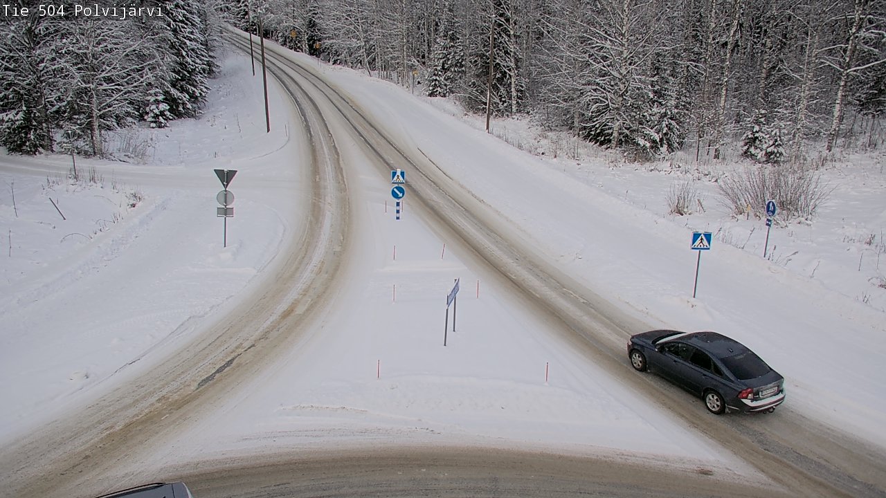 Weather Camera Image Väg 504 Polvijärvi, Polvijärvi, Pohjois-Karjala