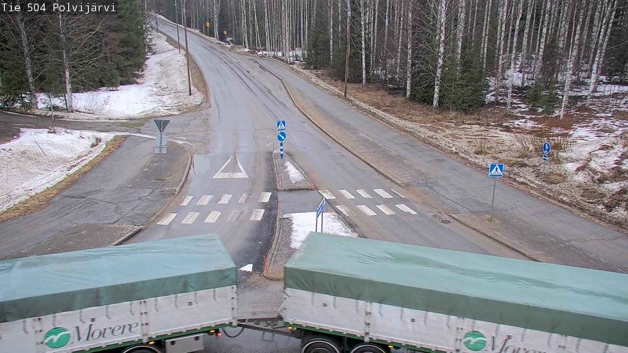 Weather Camera Image Väg 504 Polvijärvi, Polvijärvi, Pohjois-Karjala