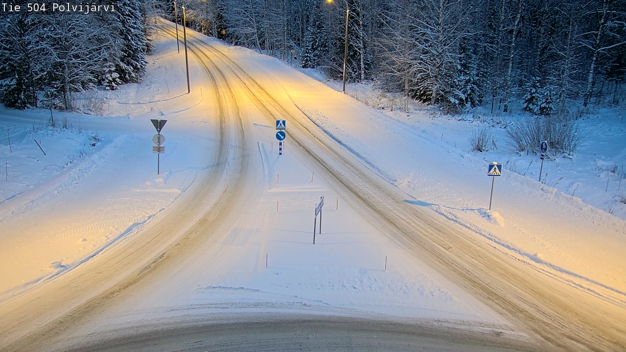 Kelikamerat Kuva Tie 504 Polvijärvi, Polvijärvi, Pohjois-Karjala