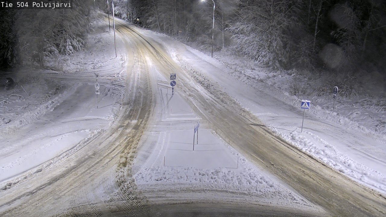 Weather Camera Image Väg 504 Polvijärvi, Polvijärvi, Pohjois-Karjala