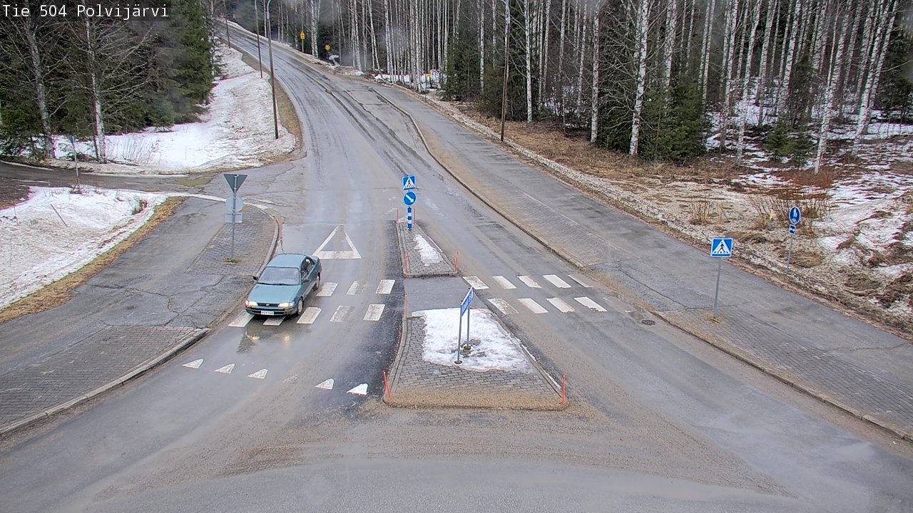 Weather Camera Image Väg 504 Polvijärvi, Polvijärvi, Pohjois-Karjala