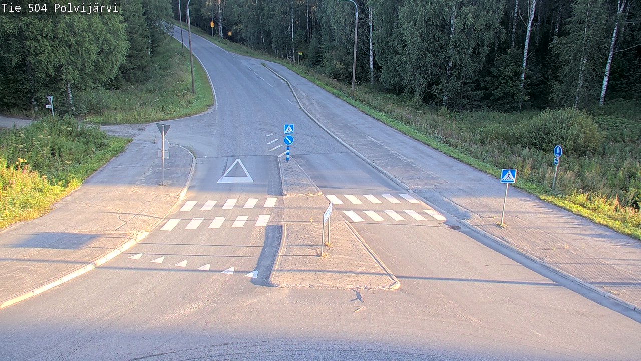 Weather Camera Image Road 504 Polvijärvi, Polvijärvi, Pohjois-Karjala