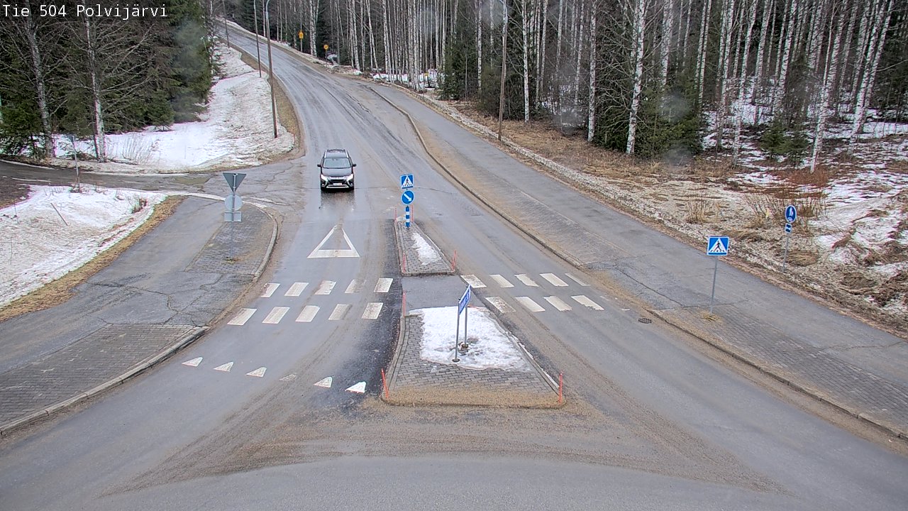 Weather Camera Image Road 504 Polvijärvi, Polvijärvi, Pohjois-Karjala