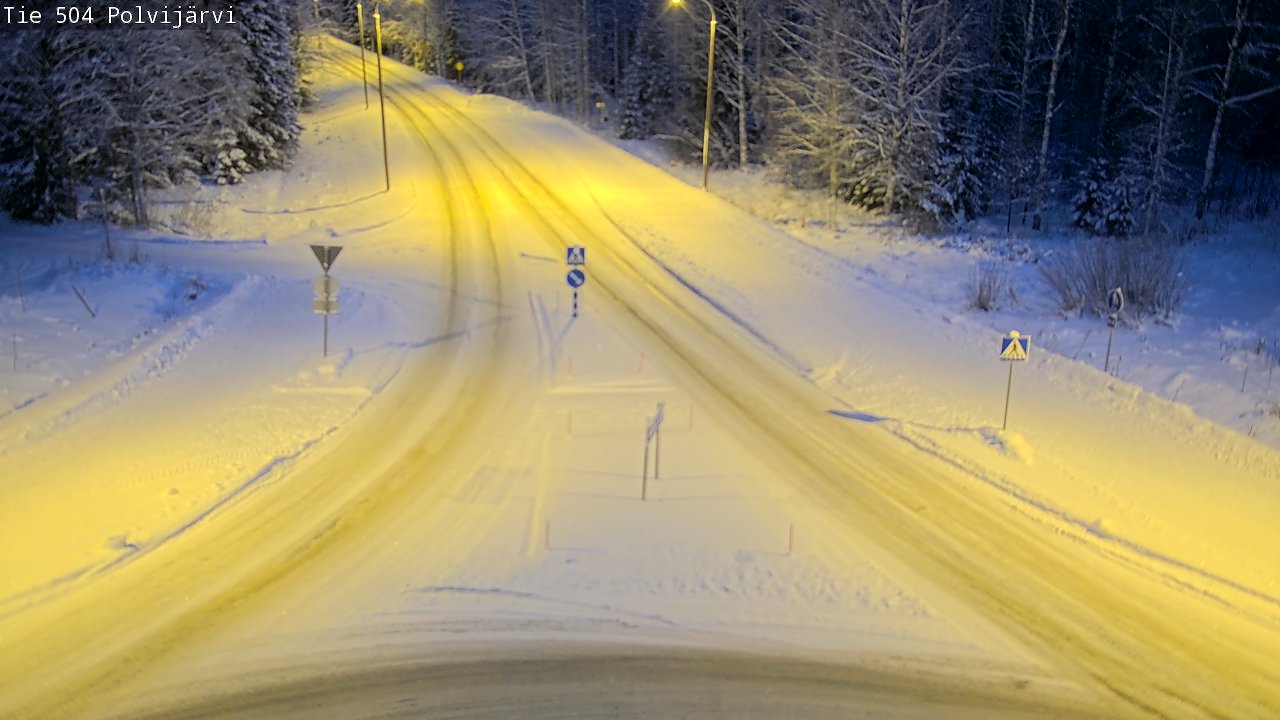 Kelikamerat Kuva Tie 504 Polvijärvi, Polvijärvi, Pohjois-Karjala